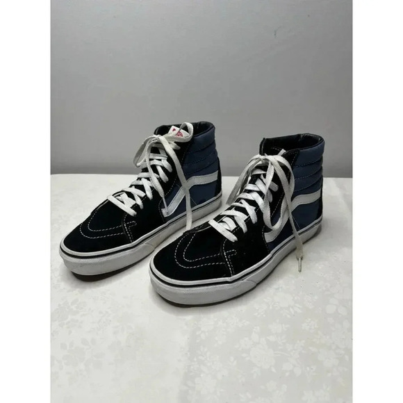 Vans Other - Size 7 Mens VANS Sk8-Hi High Top Multicolor Old School White Blue